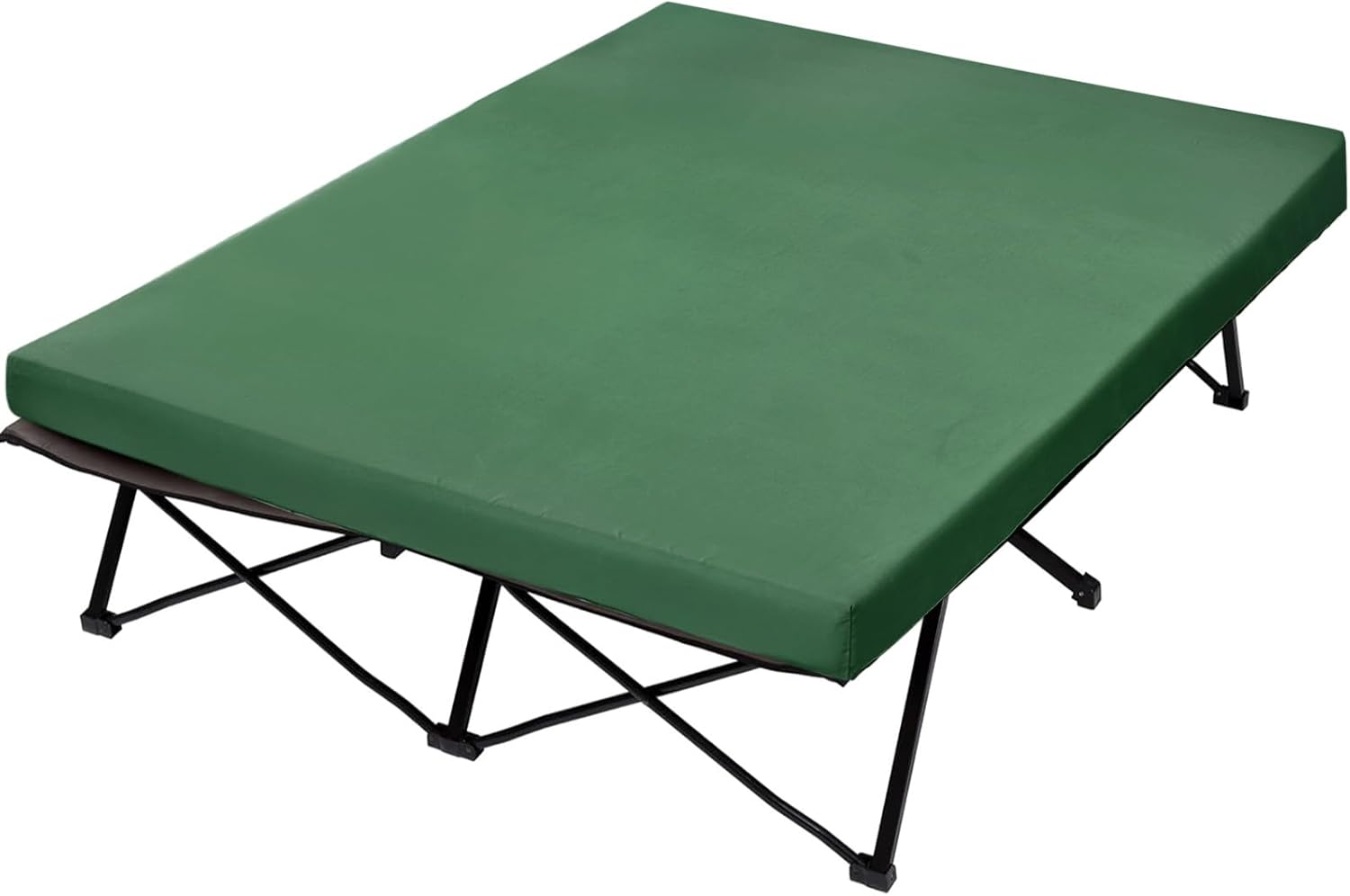 CYMULA Camping Cot Mattress 2in Memory Foam Sleeping Pad,Soft Warm Non-Slip Camping Mattress Topper with Retaining for Adults,Portable Roll up Pad for Travel(75 x30)（only Mattress）