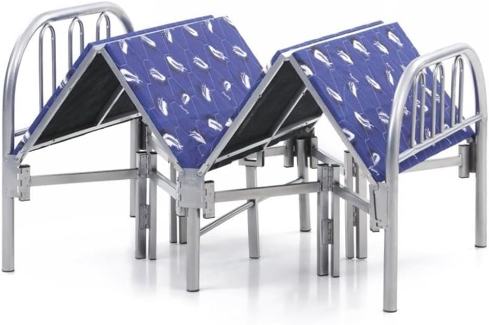 Hodedah Import Folding Bed, Twin, Silver