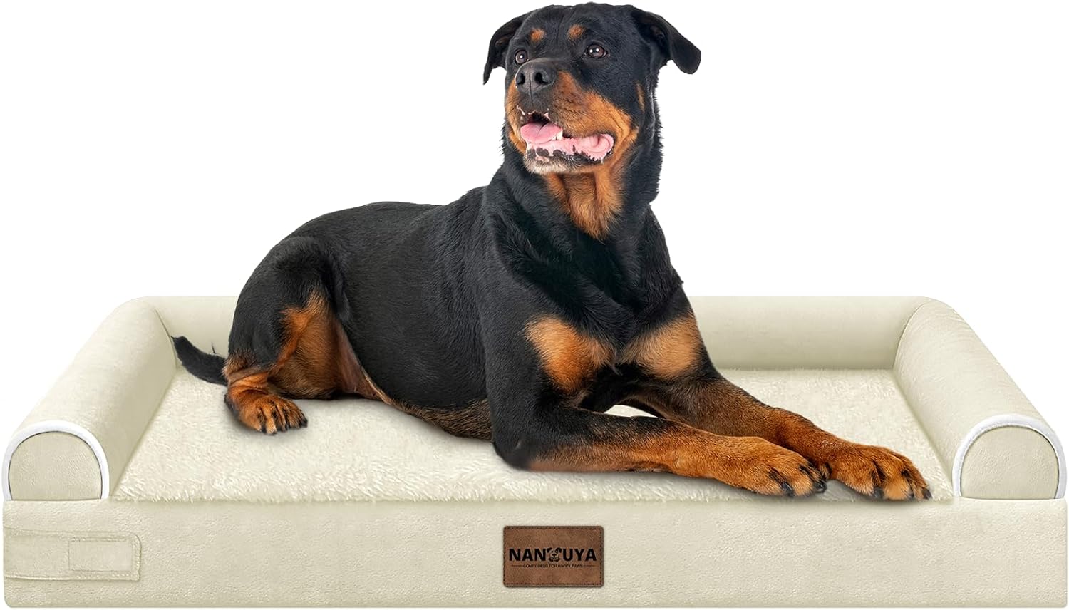 Large Dog Bed Orthopedic Washable: Beds Bolster XL Bed Large Big Dogs Memory Foam Couch Sofa Waterproof with Removable Cover