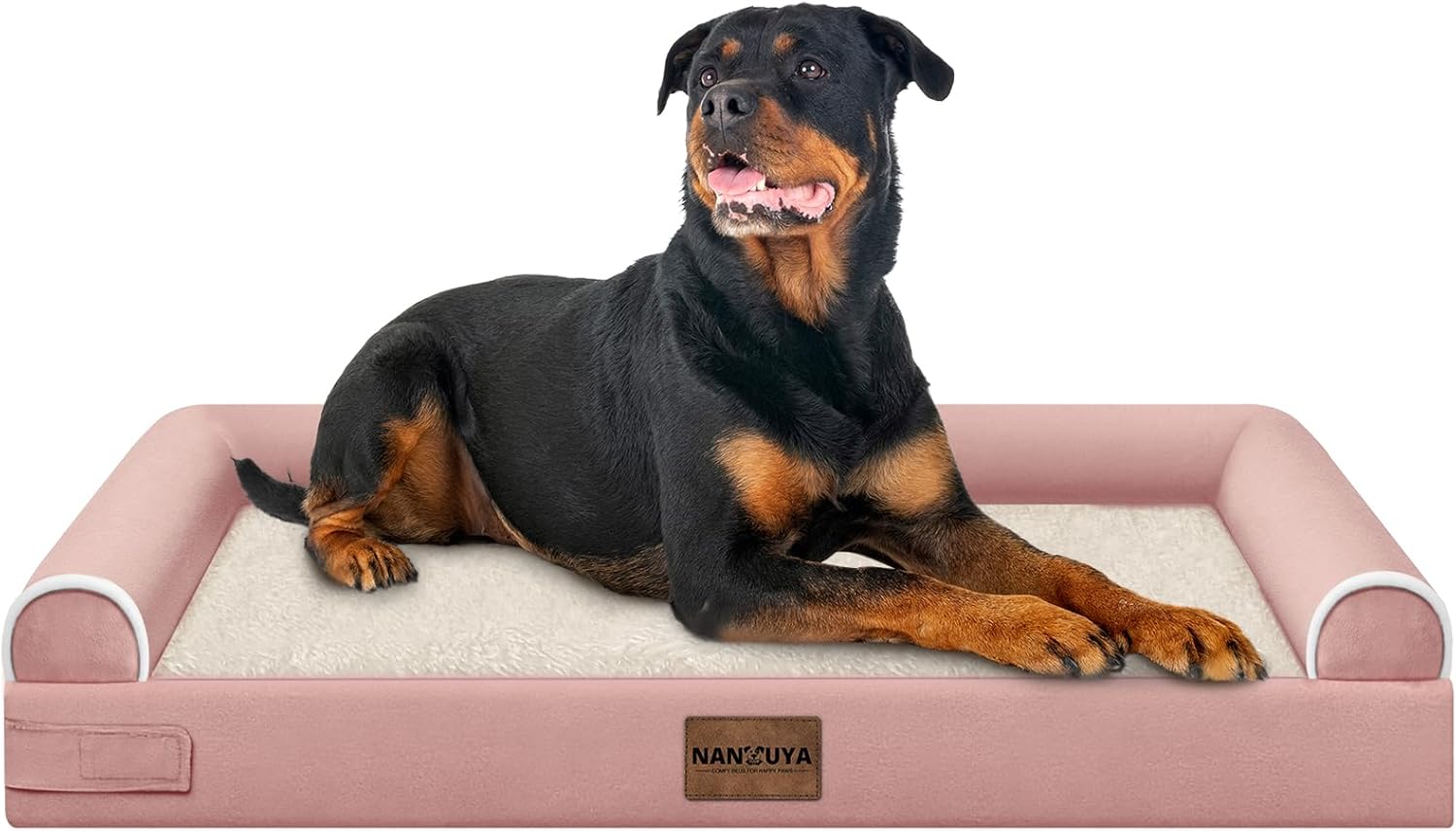 Large Dog Bed Orthopedic Washable: Beds Bolster XL Bed Large Big Dogs Memory Foam Couch Sofa Waterproof with Removable Cover