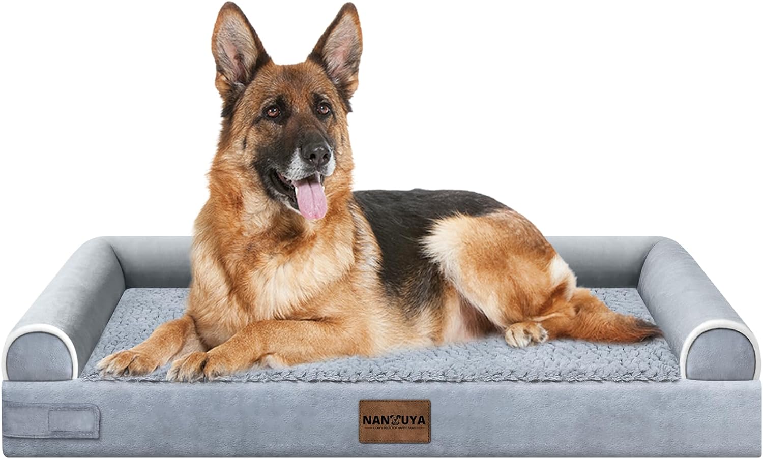 Large Dog Bed Orthopedic Washable: Beds Bolster XL Bed Large Big Dogs Memory Foam Couch Sofa Waterproof with Removable Cover