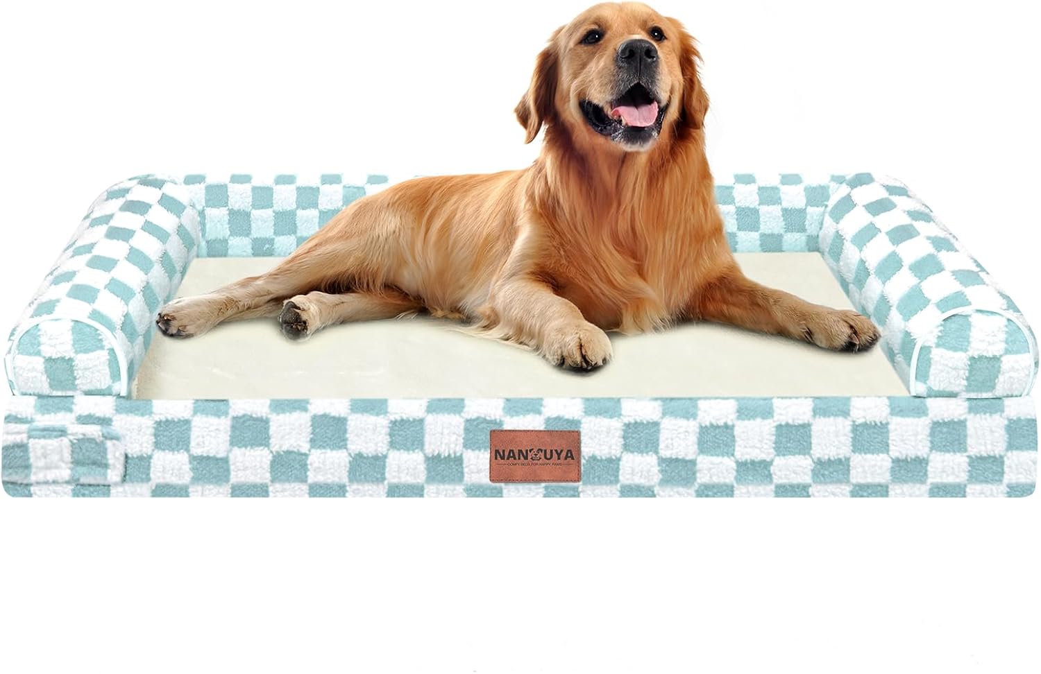Large Dog Bed Orthopedic Washable: Beds Bolster XL Bed Large Big Dogs Memory Foam Couch Sofa Waterproof with Removable Cover
