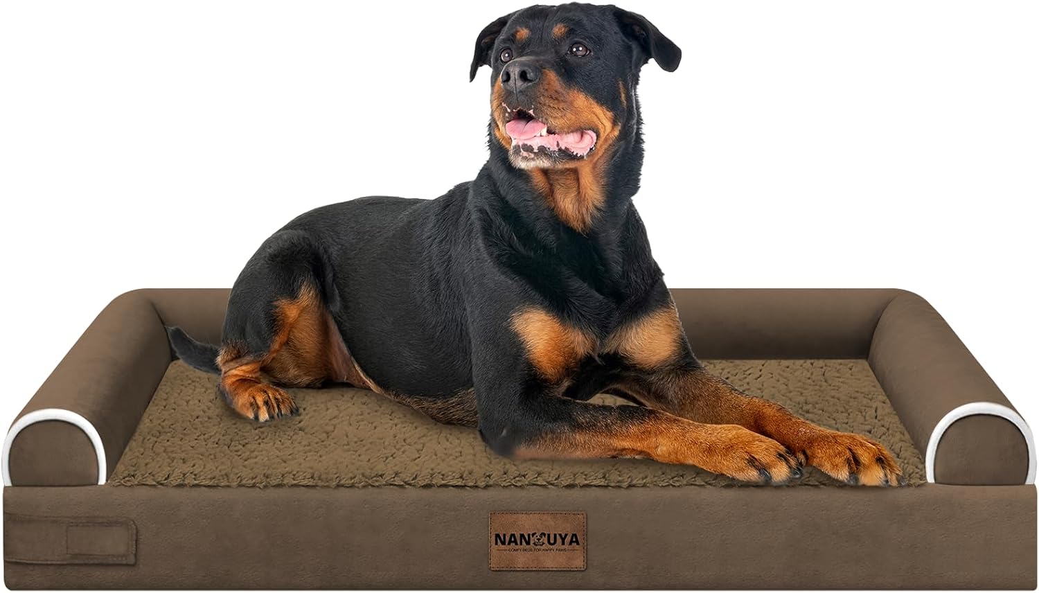 Large Dog Bed Orthopedic Washable: Beds Bolster XL Bed Large Big Dogs Memory Foam Couch Sofa Waterproof with Removable Cover