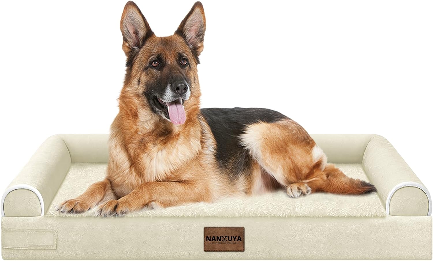 Large Dog Bed Orthopedic Washable: Beds Bolster XL Bed Large Big Dogs Memory Foam Couch Sofa Waterproof with Removable Cover