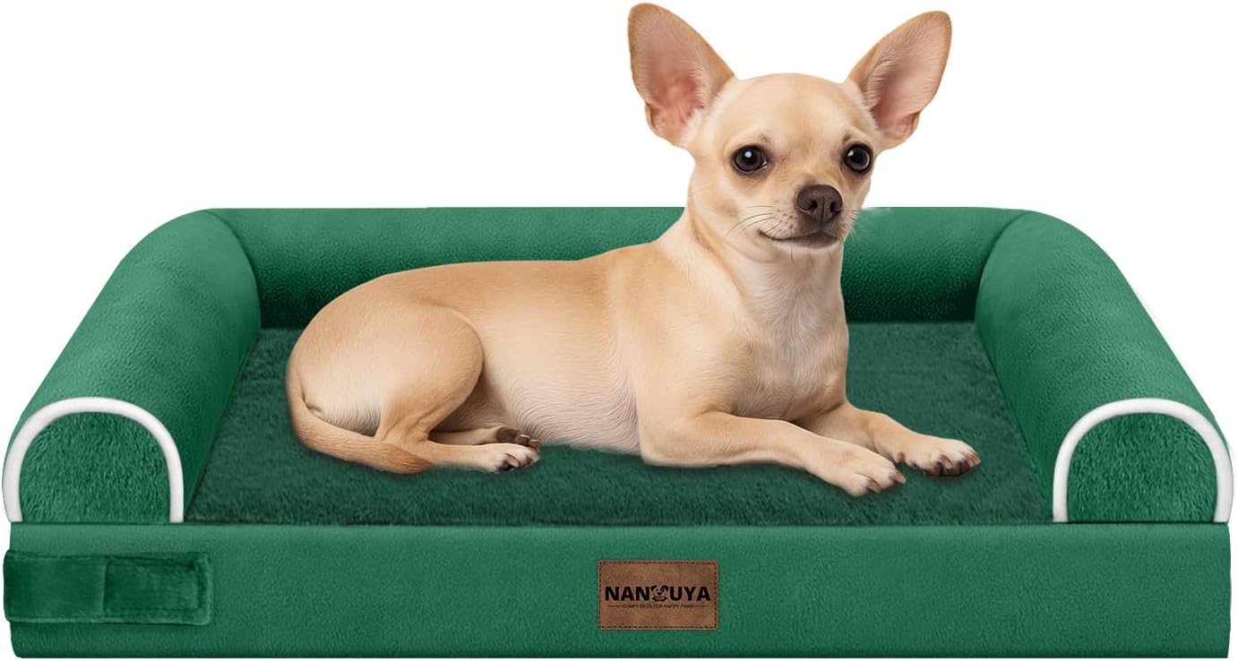 Large Dog Bed Orthopedic Washable: Beds Bolster XL Bed Large Big Dogs Memory Foam Couch Sofa Waterproof with Removable Cover