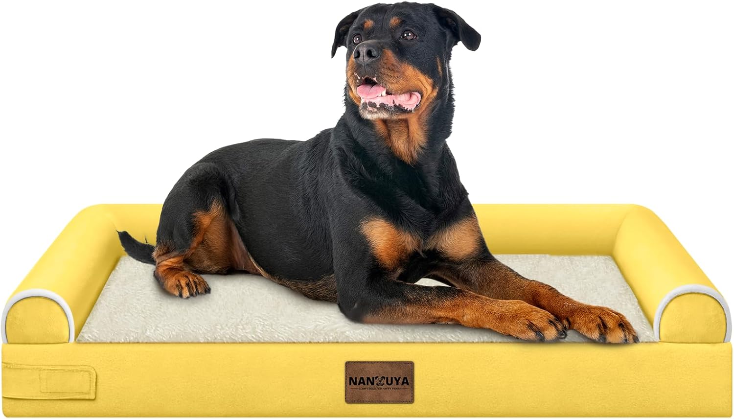 Large Dog Bed Orthopedic Washable: Beds Bolster XL Bed Large Big Dogs Memory Foam Couch Sofa Waterproof with Removable Cover