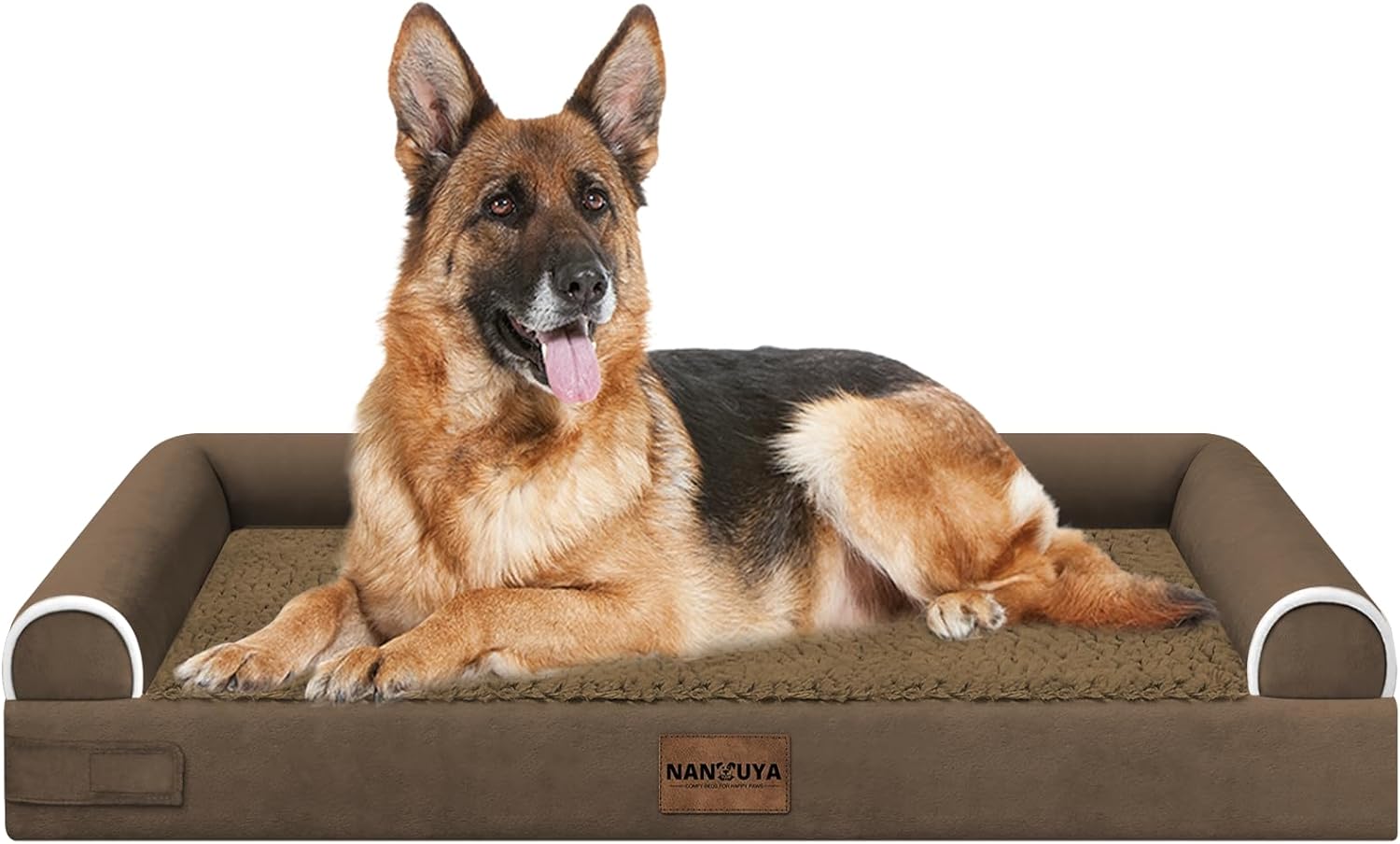 Large Dog Bed Orthopedic Washable: Beds Bolster XL Bed Large Big Dogs Memory Foam Couch Sofa Waterproof with Removable Cover