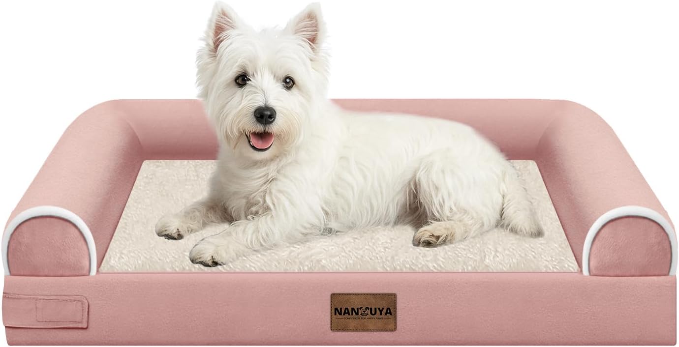 Large Dog Bed Orthopedic Washable: Beds Bolster XL Bed Large Big Dogs Memory Foam Couch Sofa Waterproof with Removable Cover