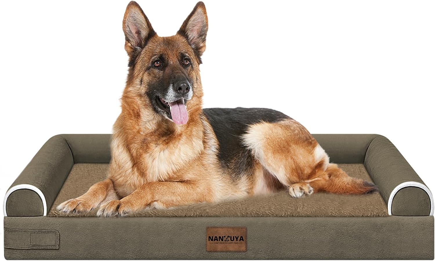 Large Dog Bed Orthopedic Washable: Beds Bolster XL Bed Large Big Dogs Memory Foam Couch Sofa Waterproof with Removable Cover