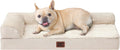 EHEYCIGA Orthopedic Dog Bed Medium Size Dogs, Memory Foam Dog Bed with Washable Removable Cover, Waterproof Pet Sofa Couch for Crate with Nonskid Bottom, 30x20x6, Grey