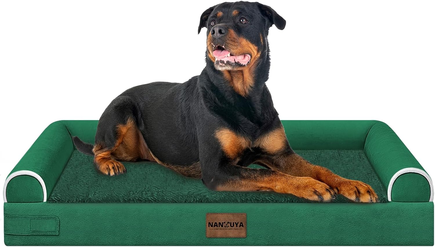 Large Dog Bed Orthopedic Washable: Beds Bolster XL Bed Large Big Dogs Memory Foam Couch Sofa Waterproof with Removable Cover