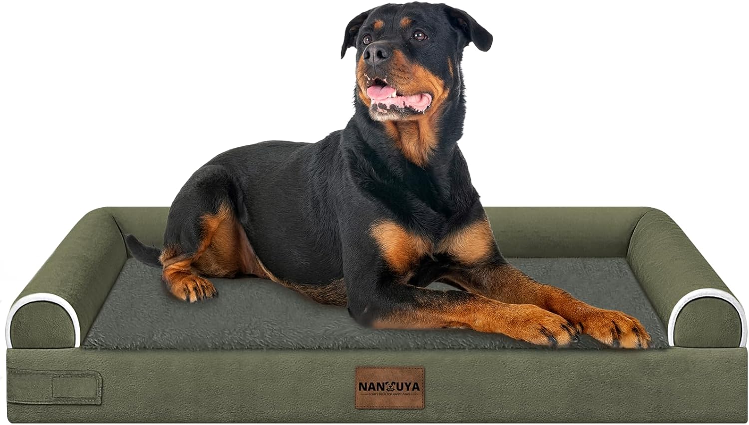 Large Dog Bed Orthopedic Washable: Beds Bolster XL Bed Large Big Dogs Memory Foam Couch Sofa Waterproof with Removable Cover