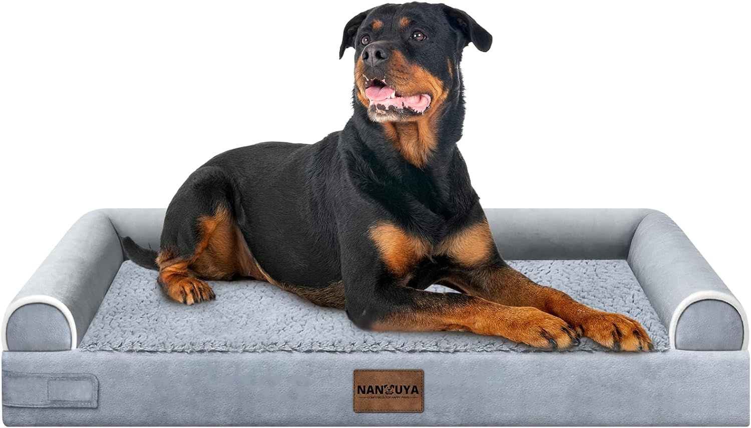 Large Dog Bed Orthopedic Washable: Beds Bolster XL Bed Large Big Dogs Memory Foam Couch Sofa Waterproof with Removable Cover