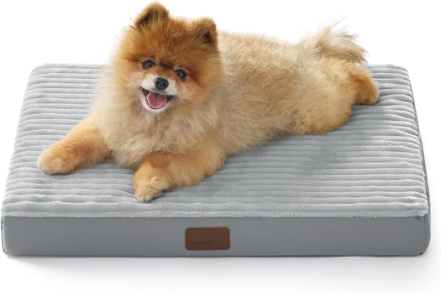 Bedsure XL Dog Bed for Crate - Large Orthopedic Pet Beds with Removable Machine Washable Cover, NOT Waterproof Egg Crate Foam Puppy Mat, Suitable for Pet Up to 80 lbs, 41"x27"x3.3", Not for Chewers