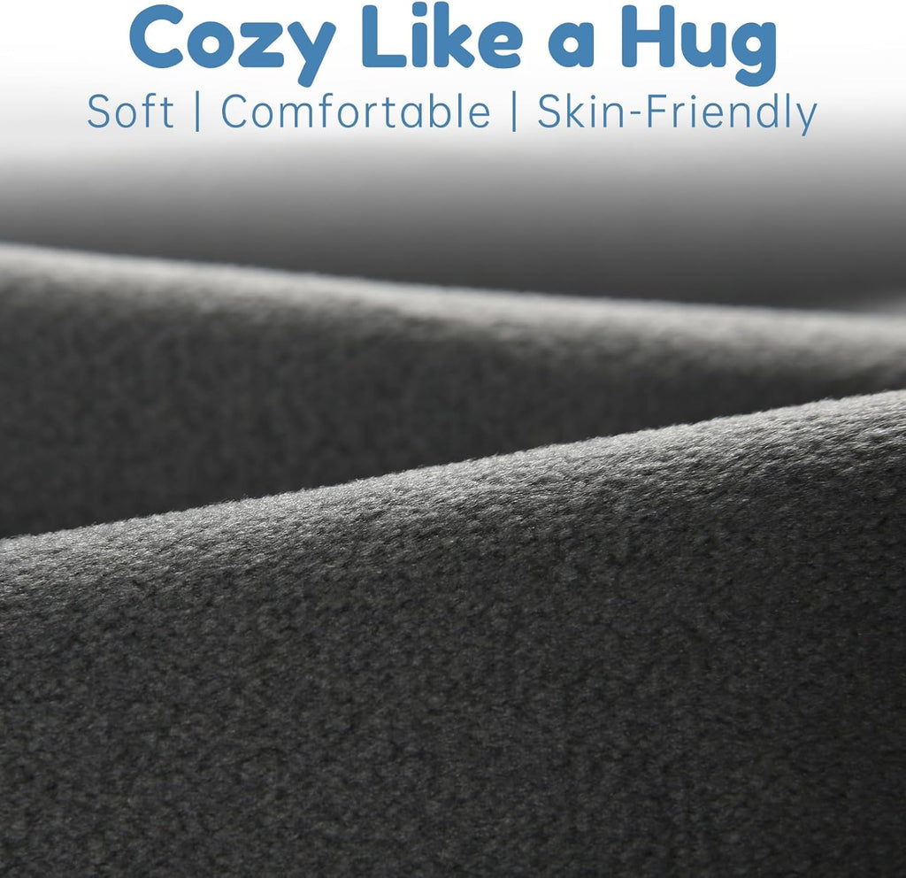 ENITYA Toddler Travel Bed, 2-in-1 Foldable Floor Bed for Kids Naps or Sleep,Built-in Soft Foam Safety Bumper,Easy to Install,Portable Mattress with Washable Cover for Home, Trips & Sleepovers,Grey