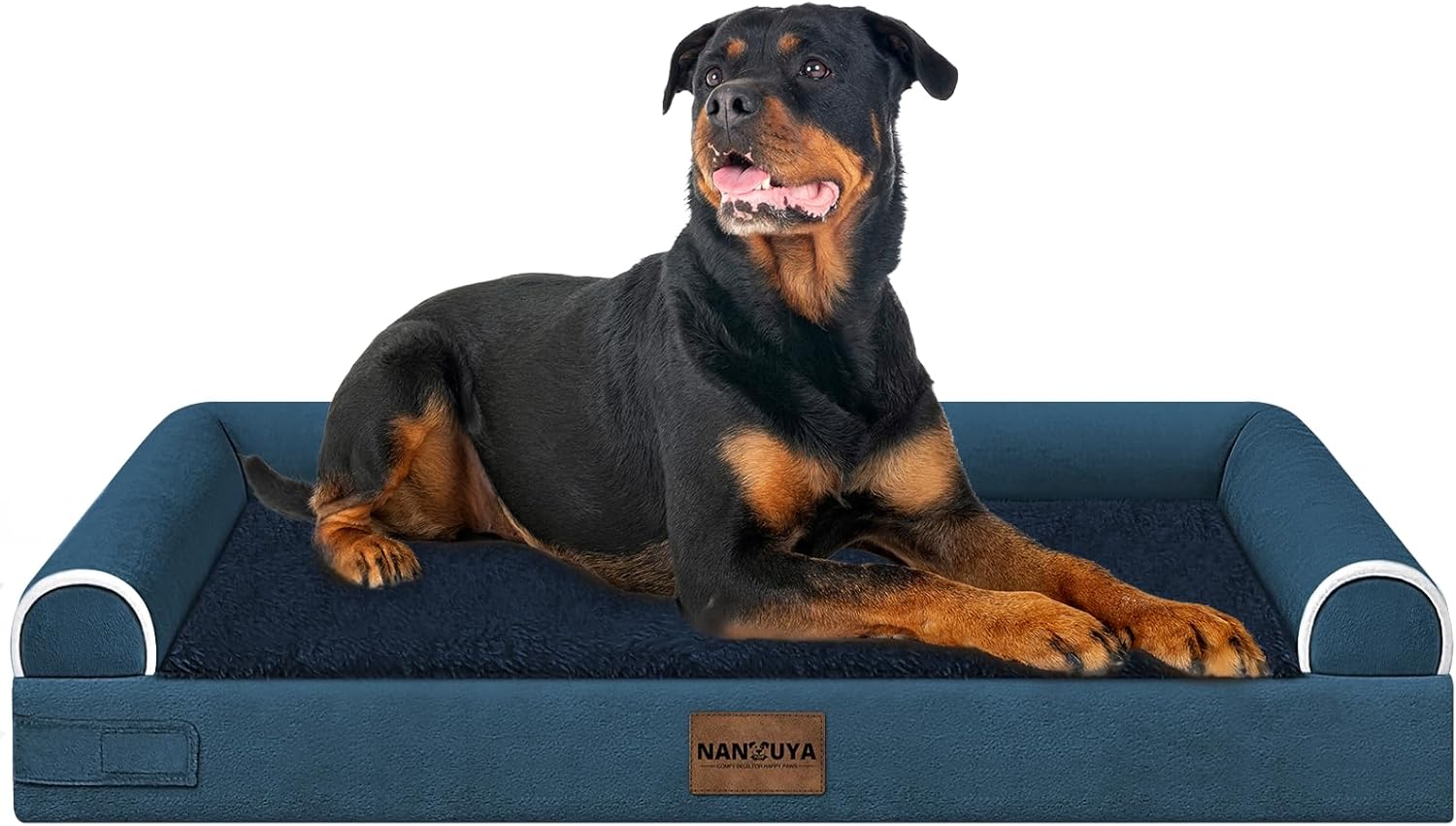 Large Dog Bed Orthopedic Washable: Beds Bolster XL Bed Large Big Dogs Memory Foam Couch Sofa Waterproof with Removable Cover