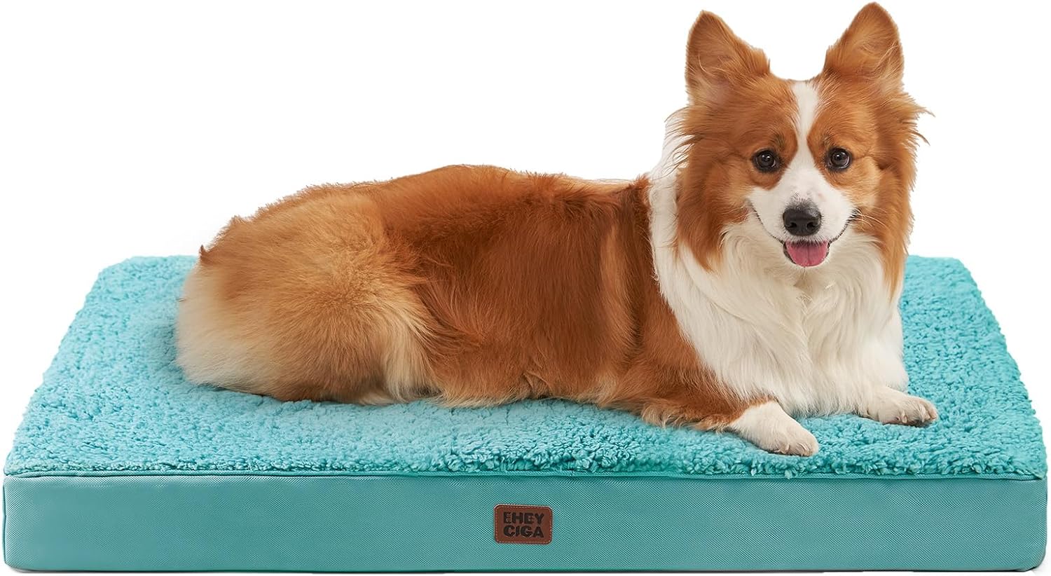 EHEYCIGA Orthopedic XL Dog Beds for Extra Large Dogs with Removable Washable Cover for Crate, Grey, 41x27