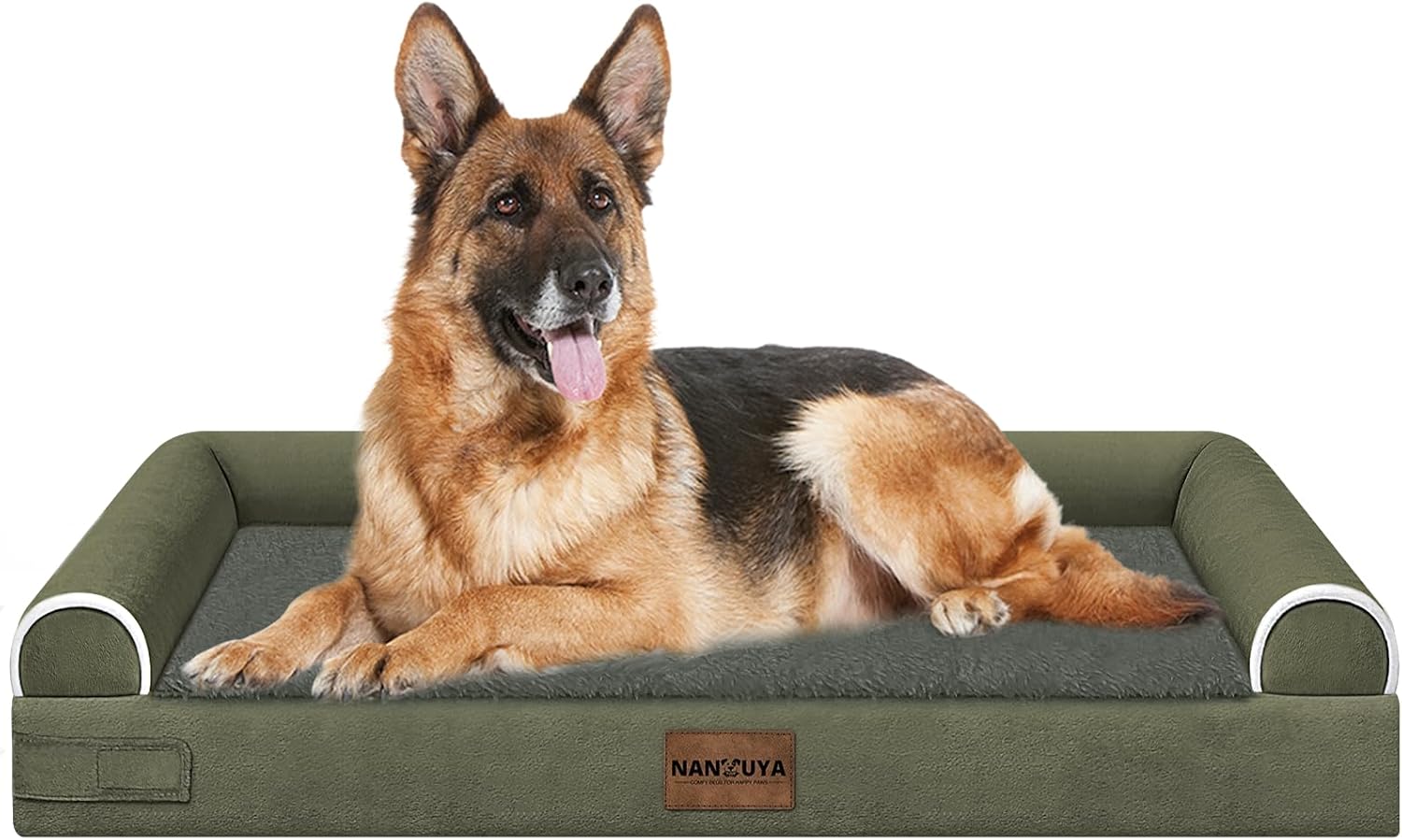 Large Dog Bed Orthopedic Washable: Beds Bolster XL Bed Large Big Dogs Memory Foam Couch Sofa Waterproof with Removable Cover