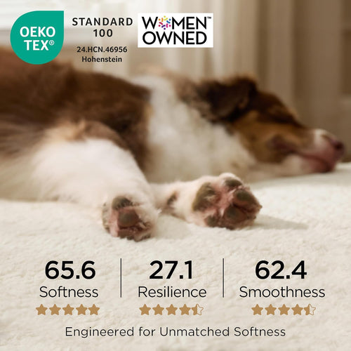 Bedsure Dog Beds Large Sized Dog - Comfy Flat Pet Beds with Removable Washable Cover, Orthopedic Egg Crate Foam Puppy Mat, Suitable for Pet Up to 65 lbs