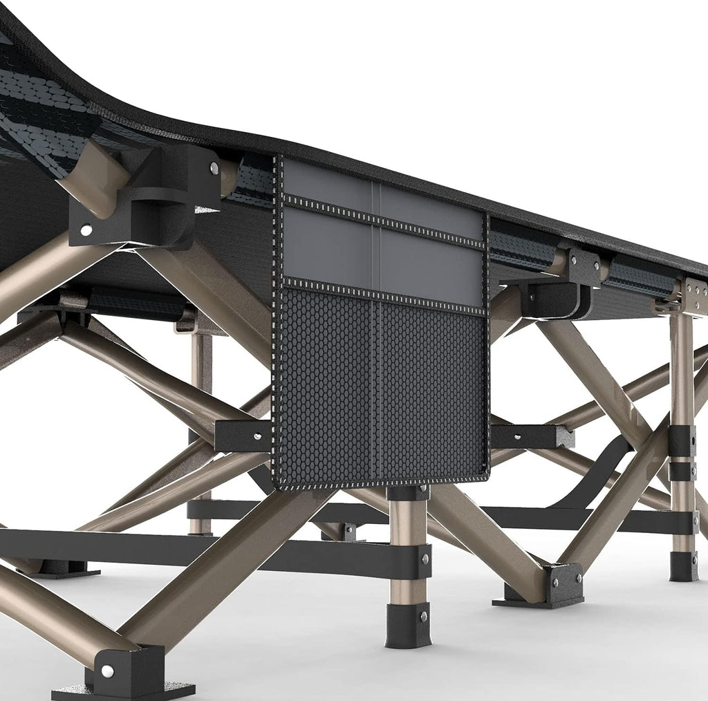 ATORPOK Camping Cot for Adults Comfortable, Tent Folding Cot for Sleeping, Lightweight Folding Bed with Carry Bag for Kids Supports 450 lbs, Office Na