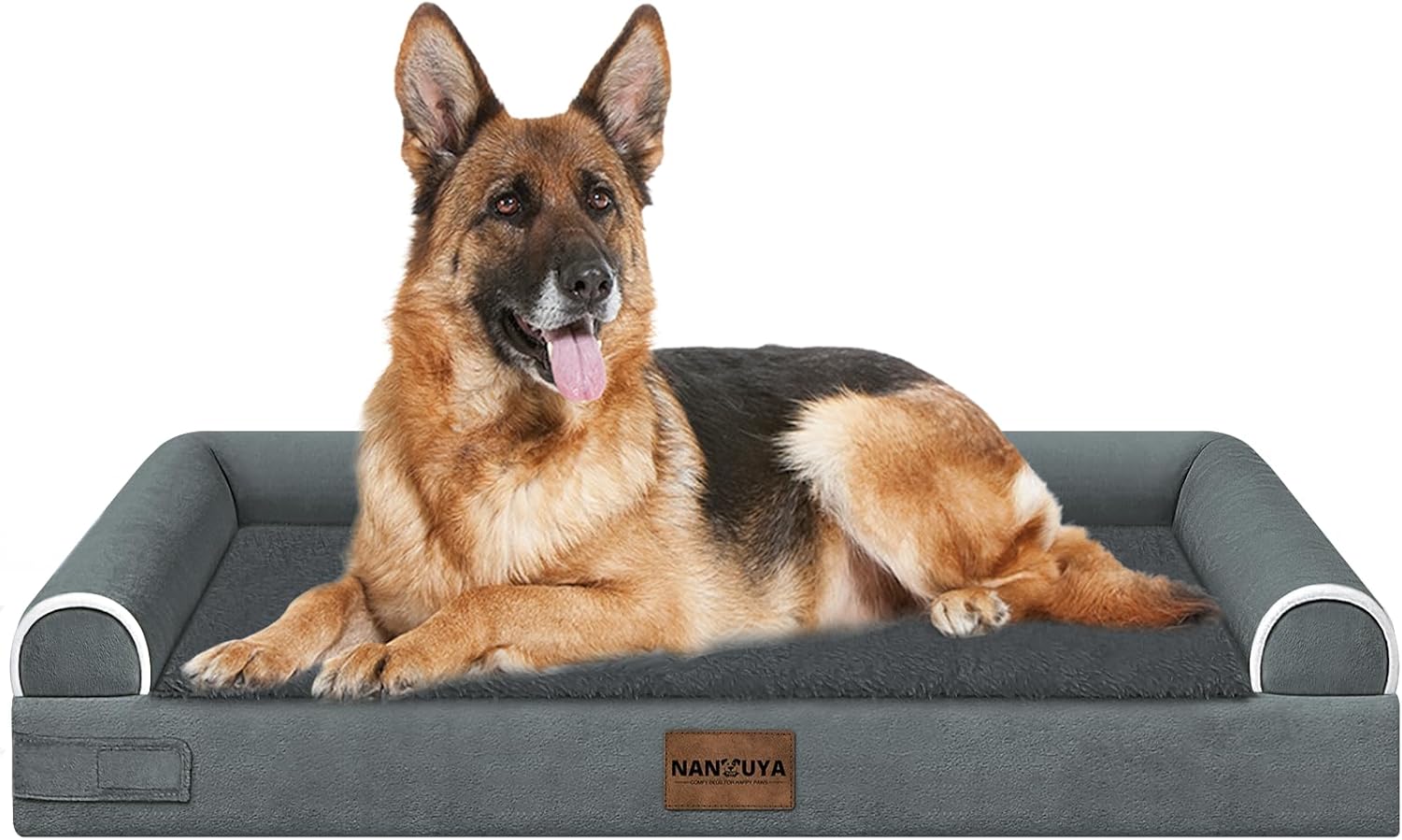 Large Dog Bed Orthopedic Washable: Beds Bolster XL Bed Large Big Dogs Memory Foam Couch Sofa Waterproof with Removable Cover