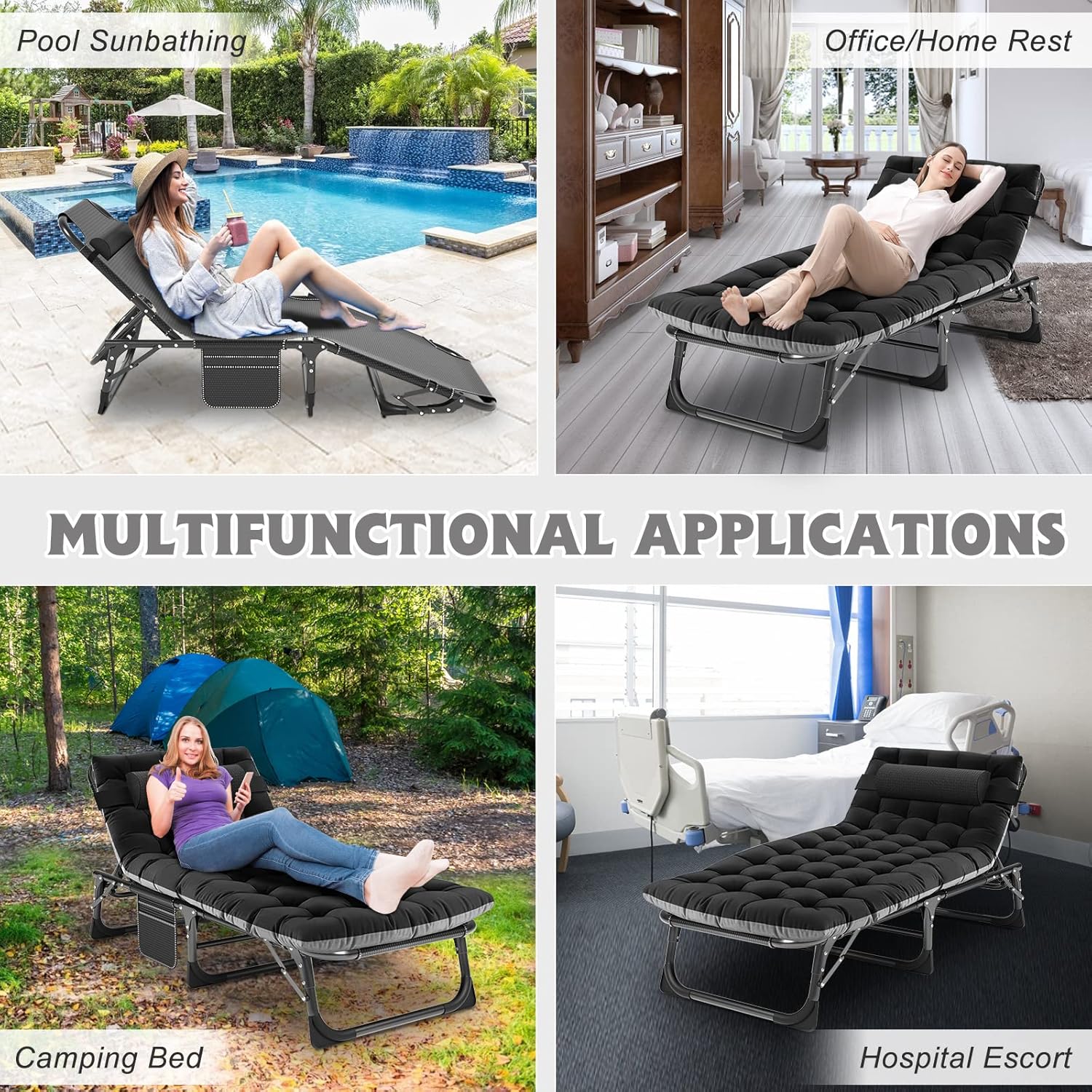 ABORON Camping Cot for Adult 28" Extra Wide, Heavy-Duty 1200D Oxford Cot for Sleeping, Portable Folding Camp Bed with Mat & Carry Bag