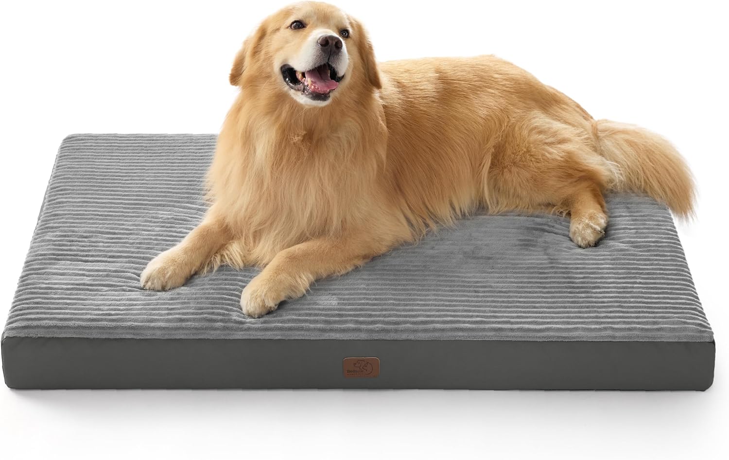 Bedsure XL Dog Bed for Crate - Large Orthopedic Pet Beds with Removable Machine Washable Cover, NOT Waterproof Egg Crate Foam Puppy Mat, Suitable for Pet Up to 80 lbs, 41"x27"x3.3", Not for Chewers