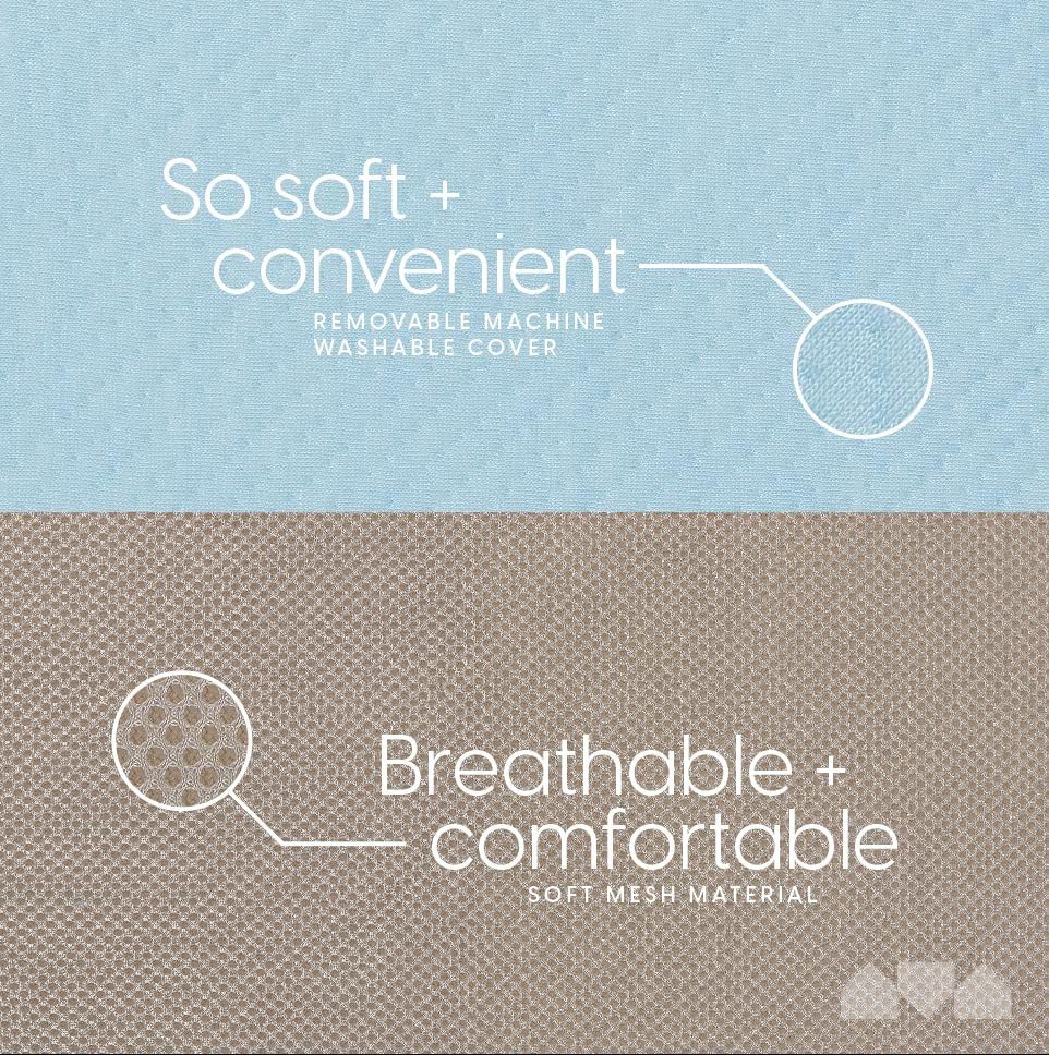 Milliard Toddler Nap Mat Bed Tri Folding Mattress with Washable Cover (24 inches x 57 inches x 3 inches)