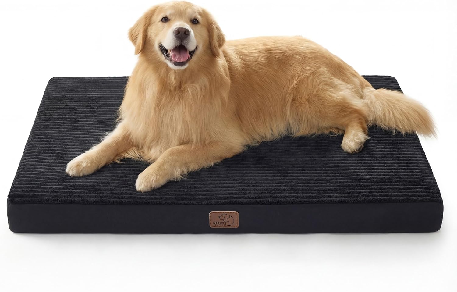 Bedsure XL Dog Bed for Crate - Large Orthopedic Pet Beds with Removable Machine Washable Cover, NOT Waterproof Egg Crate Foam Puppy Mat, Suitable for Pet Up to 80 lbs, 41"x27"x3.3", Not for Chewers