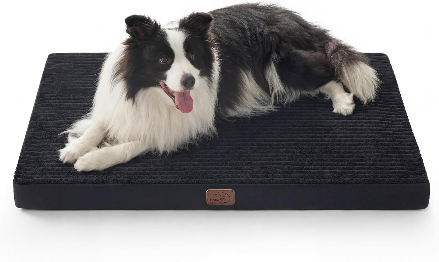 Bedsure XL Dog Bed for Crate - Large Orthopedic Pet Beds with Removable Machine Washable Cover, NOT Waterproof Egg Crate Foam Puppy Mat, Suitable for Pet Up to 80 lbs, 41"x27"x3.3", Not for Chewers